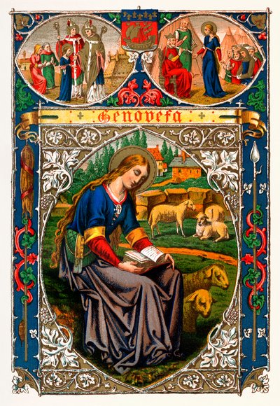Św. Genevieve, 1886 r. autorstwa Unbekannt
