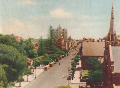 St. Georges Terrace, Patrząc na zachód, ok. 1947. autorstwa Unbekannt