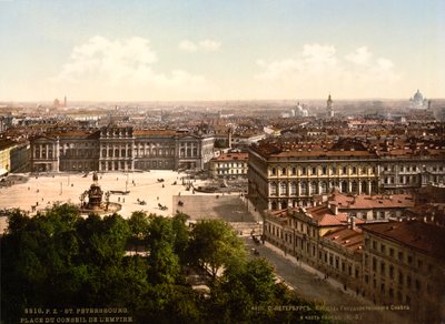 Plac św. Izaaka, Sankt Petersburg, Rosja, c1890-c1905 autorstwa Unbekannt