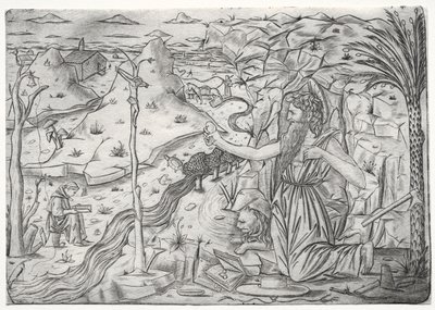 Św. Hieronim w pokucie 1480-1500. autorstwa Unbekannt