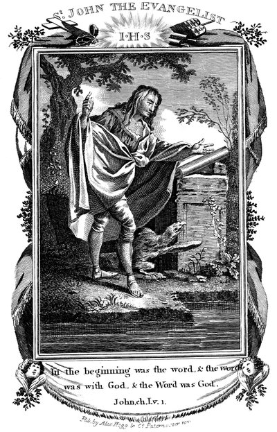 Św. Jan Ewangelista, ok. 1808 r. autorstwa Unbekannt