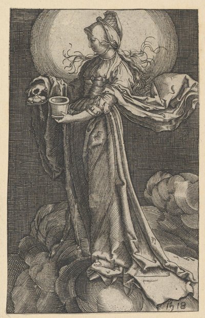 Św. Maria Magdalena na chmurach kopia, 1518 . autorstwa Unbekannt