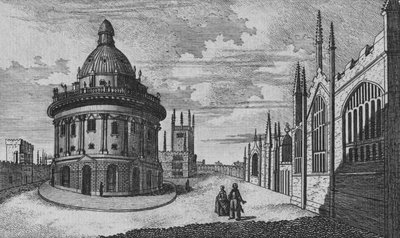 Kościół St. Marys i biblioteka Radcliffe w Oksfordzie, XVIII wiek autorstwa Unbekannt