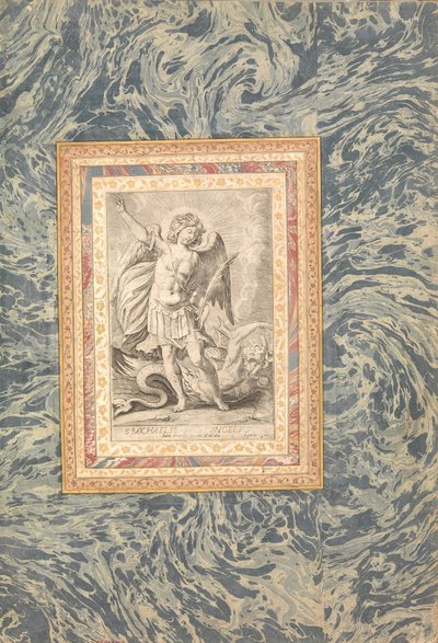 Św. Michał Archanioł, Folio z Albumu Belliniego, ca. 1600. autorstwa Unbekannt