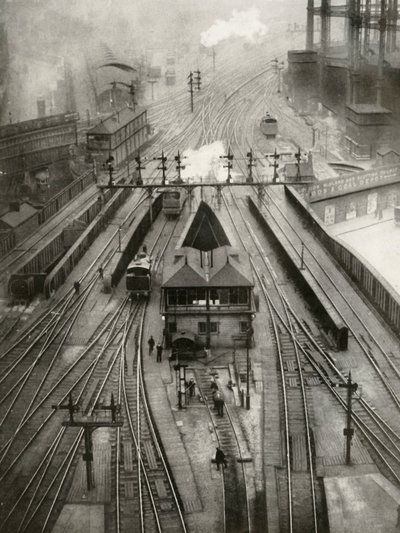 Św. Pankrasa. Stacja końcowa London, Midland and Scottish Railway, 1935. autorstwa Unbekannt