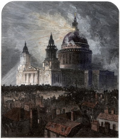 Katedra św. Pawła w Święto Dziękczynienia, 1872 r. autorstwa Unbekannt
