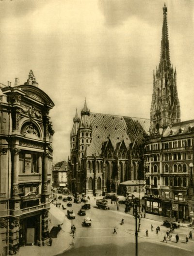 Katedra św. Szczepana, Wiedeń, Austria, ok. 1935. autorstwa Unbekannt