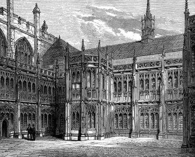 St Stephens Cloisters, Westminster Hall, Londyn, 1900 autorstwa Unbekannt