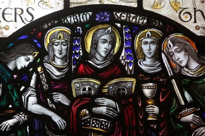 Witraż zaprojektowany przez J. Gordona Guthrie. Seraph, Nowy Jork, Stany Zjednoczone Ameryki autorstwa Unbekannt