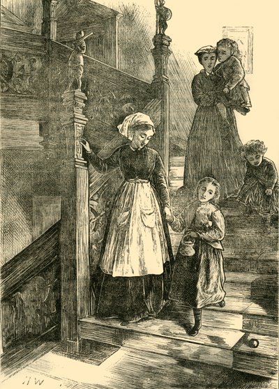 Schody Cromwell House, 1876, c1876. autorstwa Unbekannt