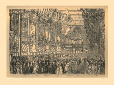 Bal Stanowy w Guildhall, 1851, 1886 autorstwa Unbekannt