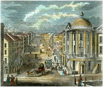 State Street, Albany, Nowy Jork, USA, c1835 autorstwa Unbekannt