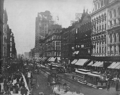 State Street, Chicago, ok. 1897. autorstwa Unbekannt