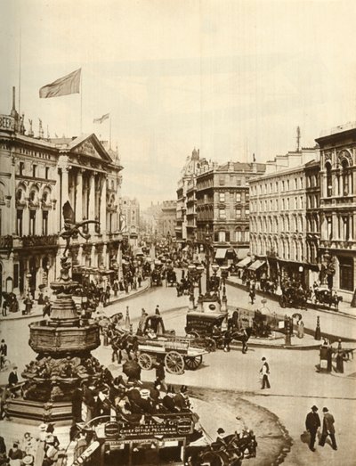 Statua Erosa na Piccadilly Circus, Londyn, c1910, 1935. autorstwa Unbekannt