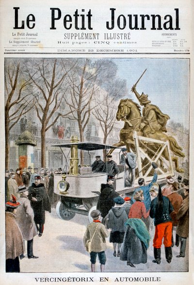 Statua Wercyngetoryksa w drodze, Francja 1901 autorstwa Unbekannt