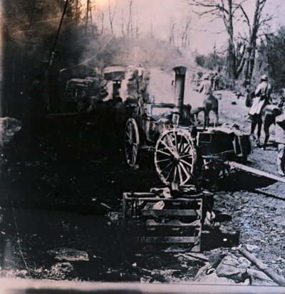 Lokomotywa parowa, c1914-c1918 autorstwa Unbekannt