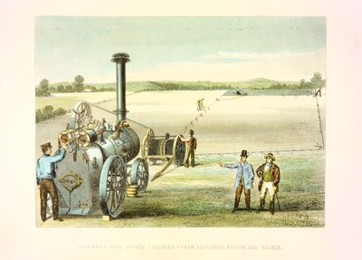 Sprzęt do orki parowej, c1860 autorstwa Unbekannt