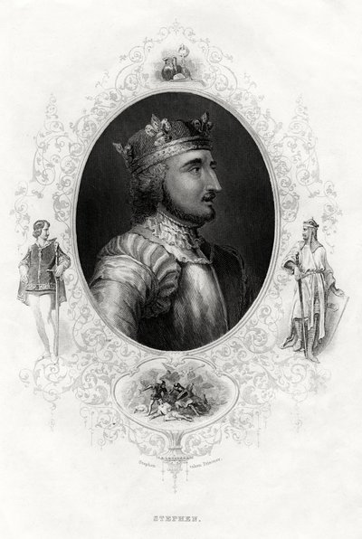 Stephen, ostatni król Anglii normański, 1860 autorstwa Unbekannt