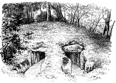 Tumulus z epoki kamienia zawierający dwie komory, Rodding, Dania, 1913 autorstwa Unbekannt