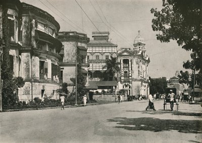 Strand Road, Rangun. - Poczta, Imperial Bank of India. Urząd Celny w oddali, 1900. autorstwa Unbekannt