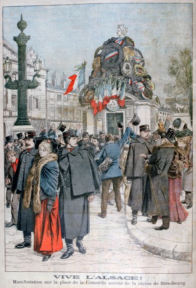 Pomnik w Strasburgu, Place de la Concorde, Paryż, 1904 autorstwa Unbekannt