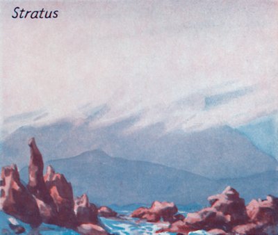 Stratus - Tuzin głównych form chmur na niebie, 1935 autorstwa Unbekannt