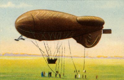 Opływowy balon zaporowy z koszem, 1918, 1932. autorstwa Unbekannt