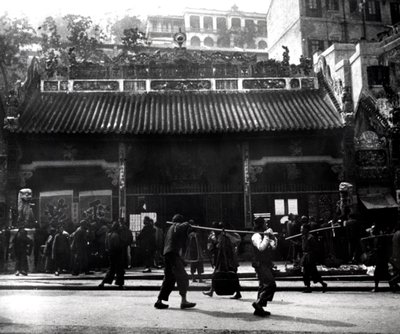 Scena uliczna, Hongkong, 1900 autorstwa Unbekannt