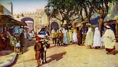 Scena uliczna, Kairouan, Tunezja, c1924 autorstwa Unbekannt