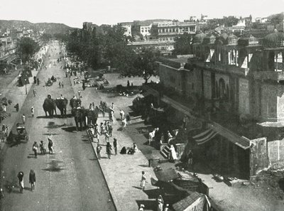 Scena uliczna w mieście Jaipur, Indie, 1895. autorstwa Unbekannt