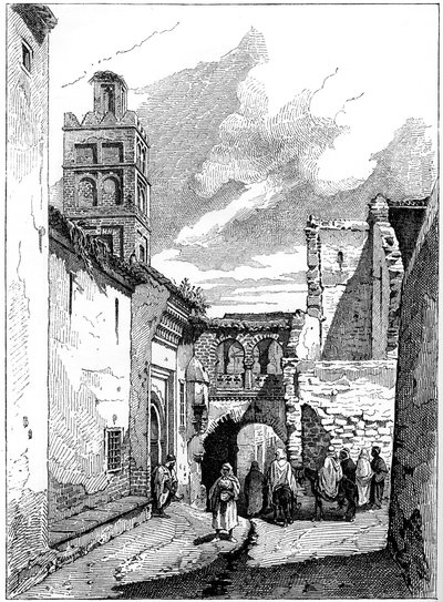 Widok ulicy w Tlemcen, Algieria, c1890 autorstwa Unbekannt