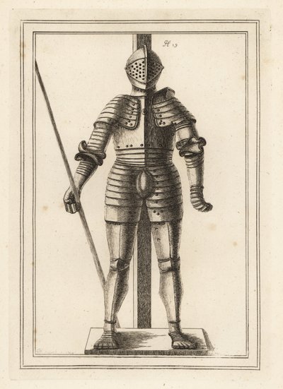 Zbroja wykonana dla króla Henryka VIII w wieku 18 lat w Tower of London autorstwa Unbekannt