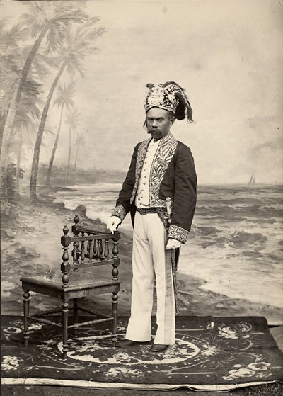 Sultan of Bacan, Bacan Island, Maluku Islands, Indonezja (odbitka żelatynowo-srebrowa) autorstwa Unbekannt