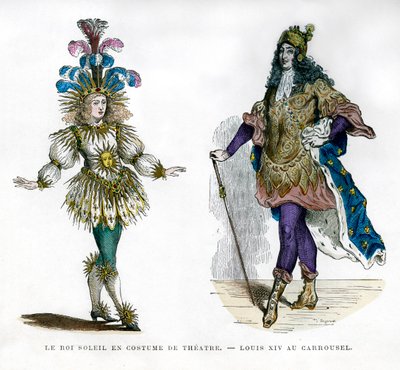 Kostium teatralny Sun King i król Francji Ludwik XIV, 1882-1884 autorstwa Unbekannt