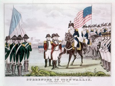 Kapitulacja Cornwallis, Yorktown, Wirginia, 1781 r autorstwa Unbekannt