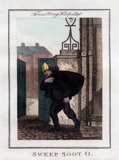 Zamiatacz sadzy O, szpital Foundling, Londyn, 1805 autorstwa Unbekannt