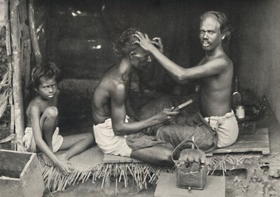 Tamulischer Barbier, 1926 autorstwa Unbekannt