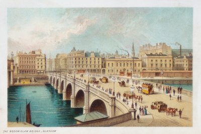 Most Telfords nad Clyde w Broomielaw, Glasgow, 1891 autorstwa Unbekannt