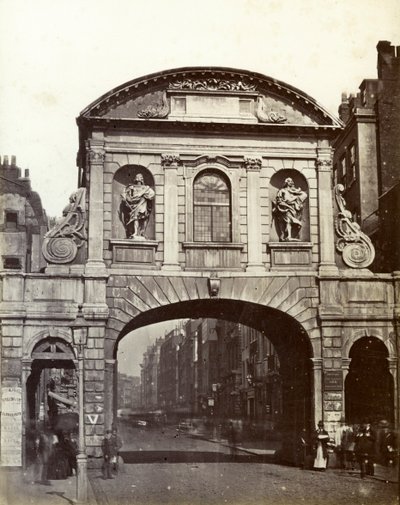 Temple Bar, Londyn, XIX wiek autorstwa Unbekannt