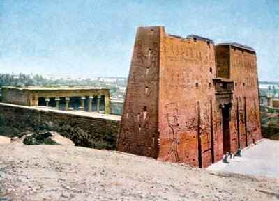Świątynia Horusa, Edfu, Egipt, XX wiek autorstwa Unbekannt