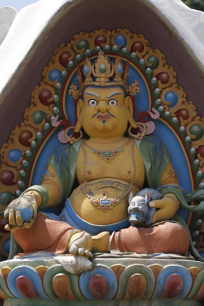 Świątynia Tysiąca Buddów. kongregacja Dashang Kagyu Ling. Bóstwo. Dzambala: Budda Bogactwa, La Boulaye, Francja autorstwa Unbekannt