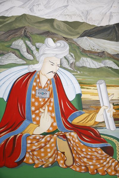 Świątynia Tysiąca Buddów kongregacja Dashang Kagyu Ling Wizerunek drogocennego ministra, La Boulaye, Francja autorstwa Unbekannt