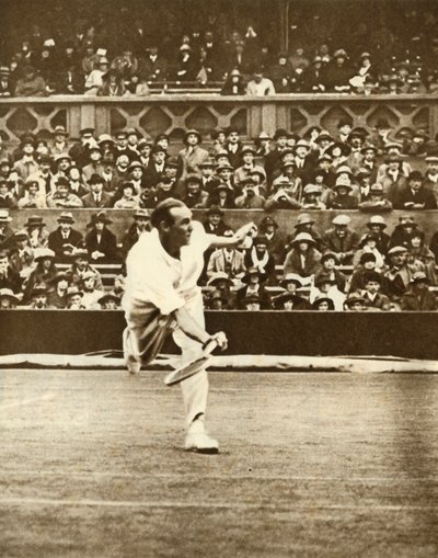 Mecz tenisowy na korcie centralnym Wimbledonu, lata 30., 1935. autorstwa Unbekannt