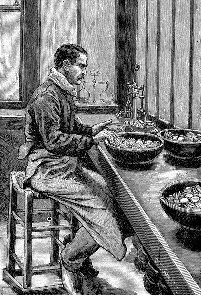 Próba masy sztuk złota, mennica paryska, 1892 autorstwa Unbekannt