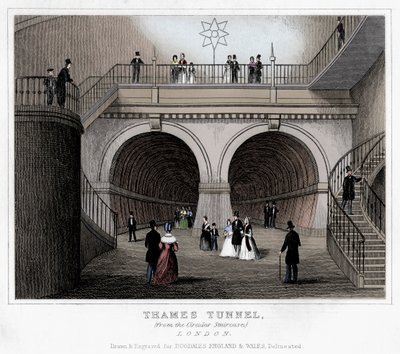 Tunel Tamizy, Londyn, XIX w. autorstwa Unbekannt