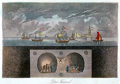 Tunel Tamizy, ok. 1830 r. autorstwa Unbekannt