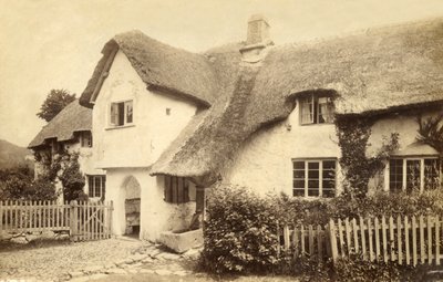 Chata kryty strzechą, Lustleigh, Devon. autorstwa Unbekannt