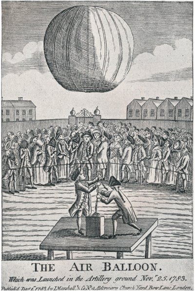 Balon powietrzny, 1783, 1920. autorstwa Unbekannt