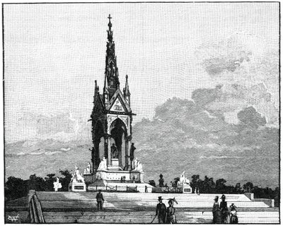 Albert Memorial, Kensington, Londyn, 1900 autorstwa Unbekannt