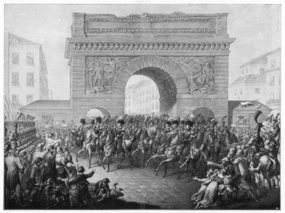 Alianci wkraczają do Paryża, 31 marca 1814 1900 autorstwa Unbekannt